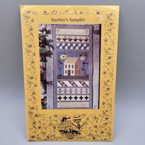 Suellen's Sampler Quilt Pattern Kindred Spirits 18 x 48 Wall Hanging